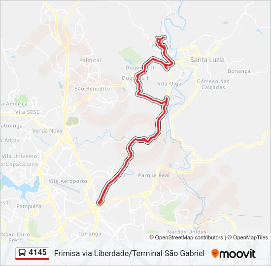 4145 Bus Line Map