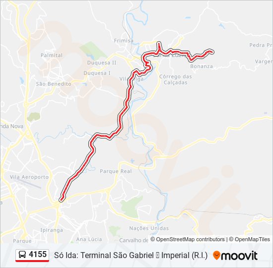 4155 bus Line Map