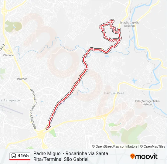 4165 Bus Line Map