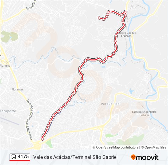 4175 bus Line Map