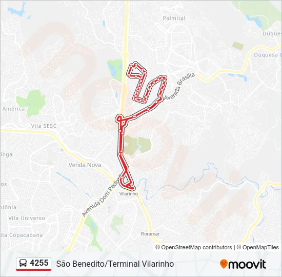 4255 Bus Line Map