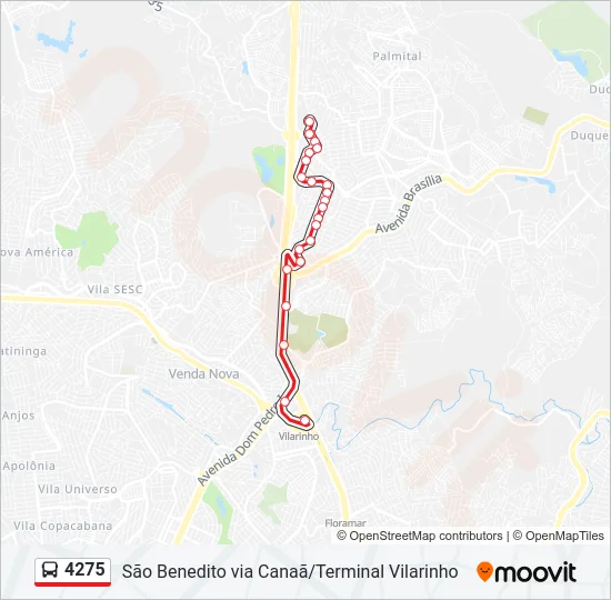 4275 Bus Line Map