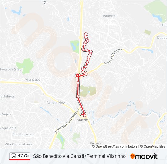 4275 bus Line Map