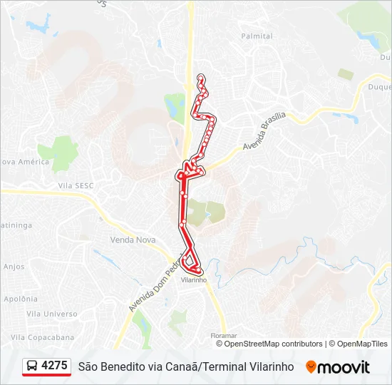 4275 Bus Line Map