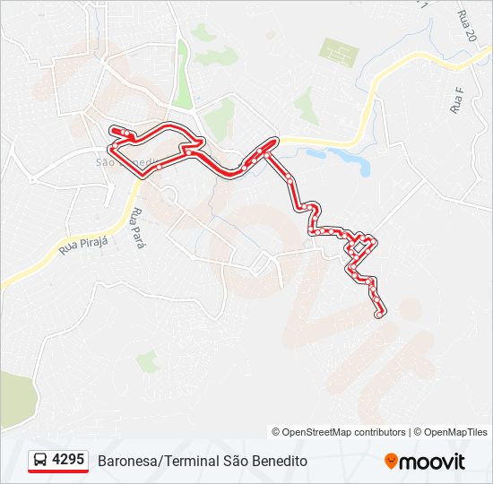 4295 bus Line Map