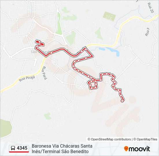 4345 Bus Line Map