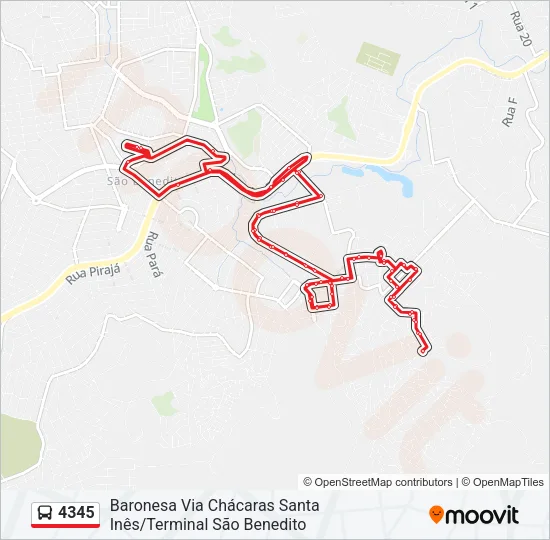 4345 Bus Line Map