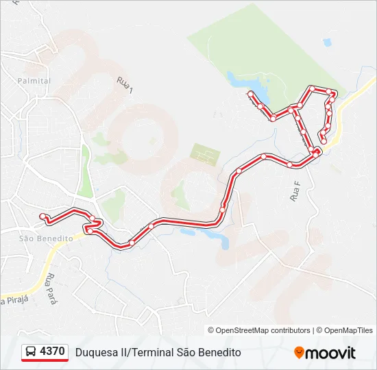 4370 Bus Line Map