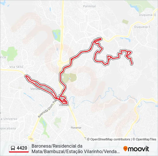4420 Bus Line Map