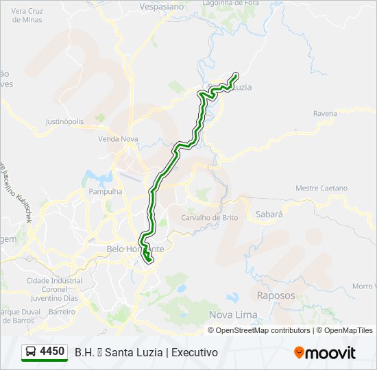 4450 bus Line Map