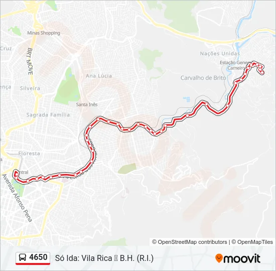 4650 Bus Line Map