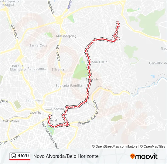 4620 Bus Line Map