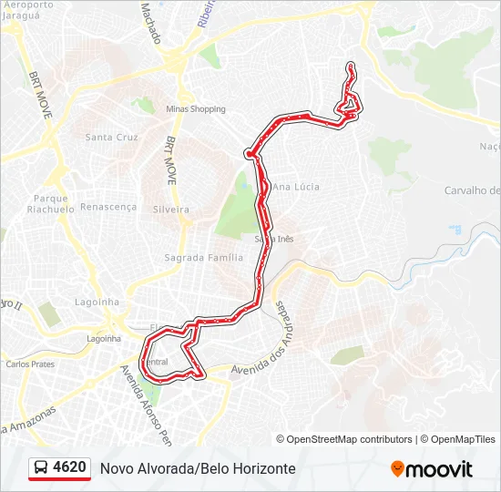 4620 Bus Line Map