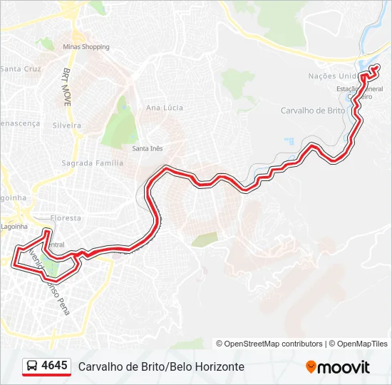 4645 Bus Line Map