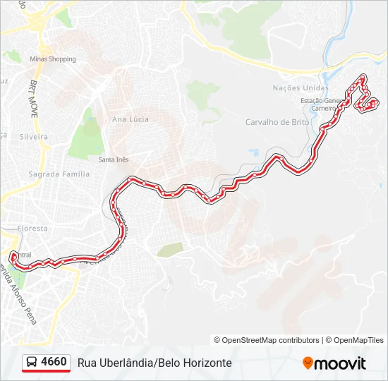 4660 Bus Line Map