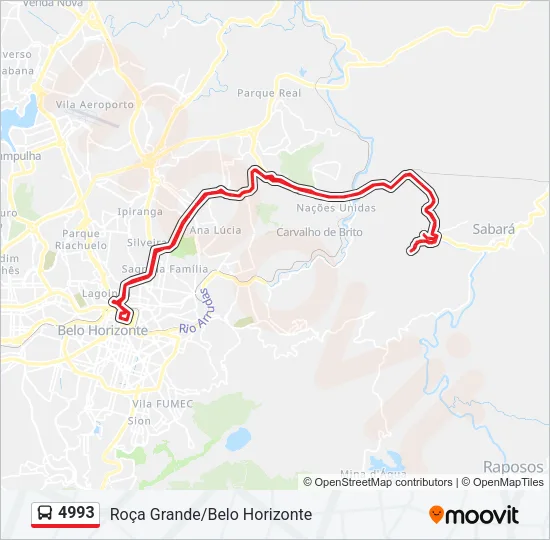4993 Bus Line Map