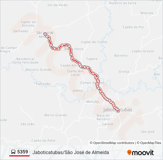 5359 Bus Line Map