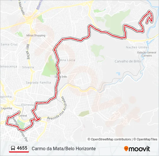 4655 Bus Line Map
