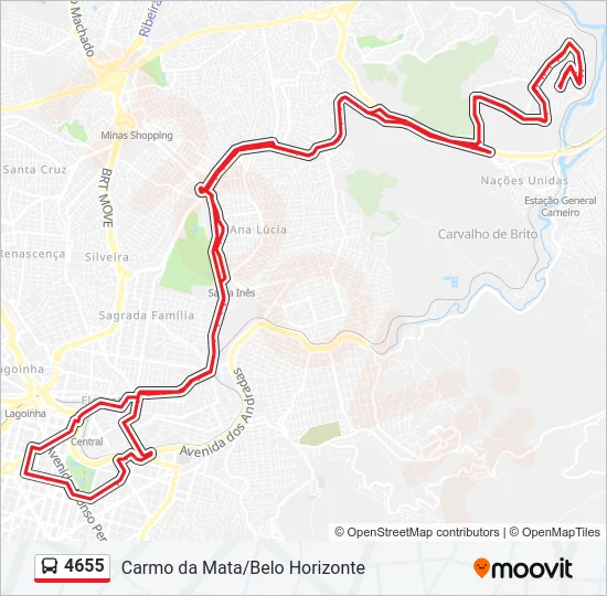 4655 Bus Line Map