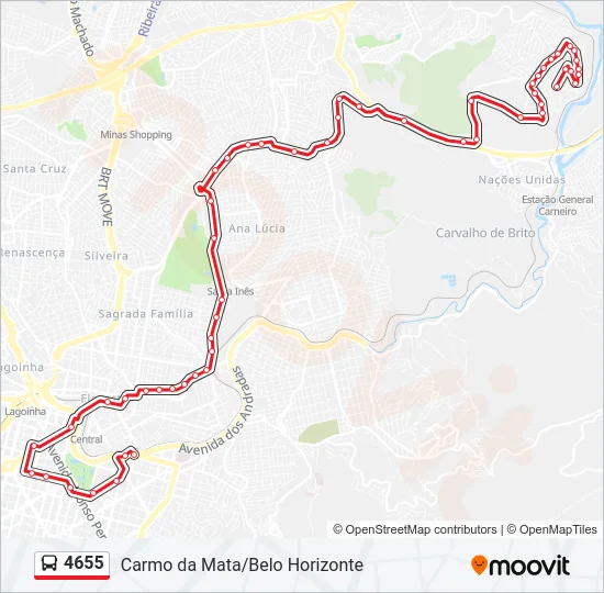 4655 Bus Line Map