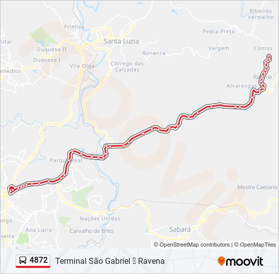 4872 bus Line Map