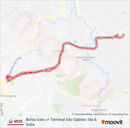 4920 Bus Line Map