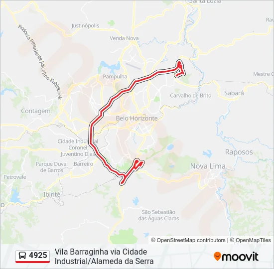 4925 Bus Line Map