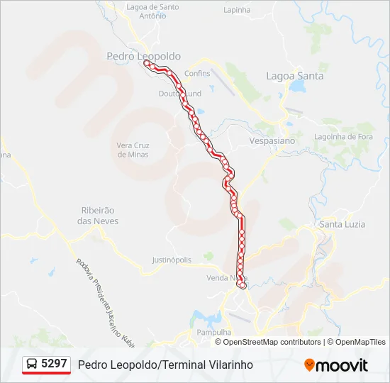 5297 Bus Line Map