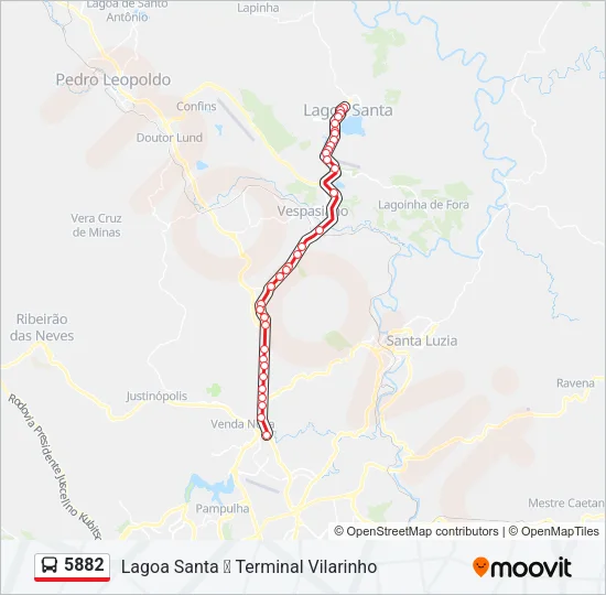 5882 Bus Line Map