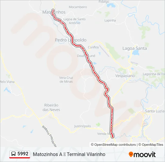 5992 Bus Line Map