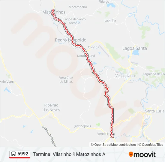 5992 Bus Line Map