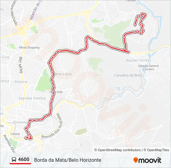 4600 Bus Line Map