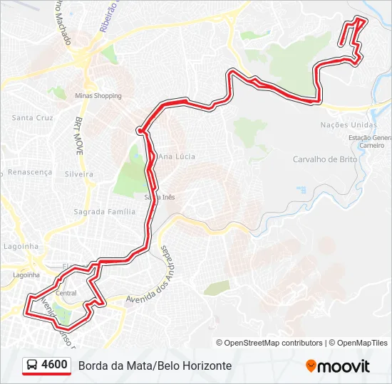 4600 Bus Line Map