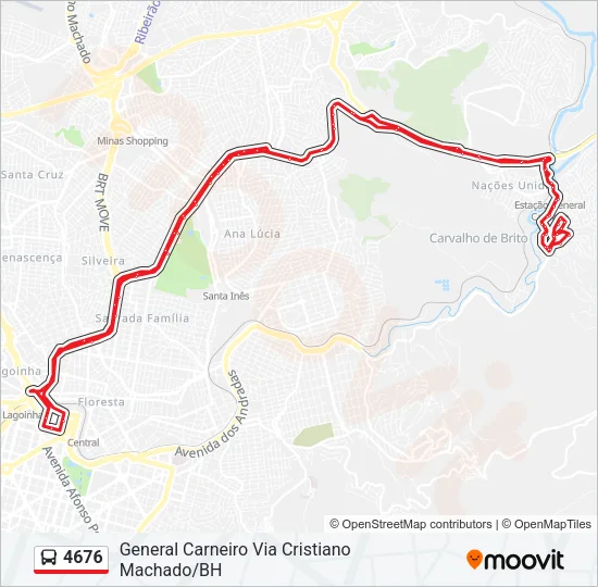 4676 Bus Line Map