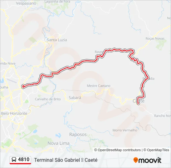 4810 Bus Line Map