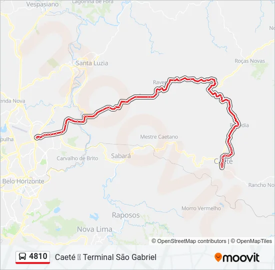 4810 Bus Line Map