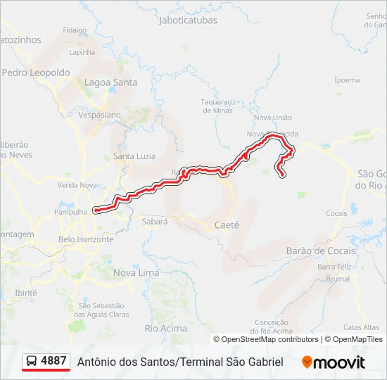 4887 Bus Line Map