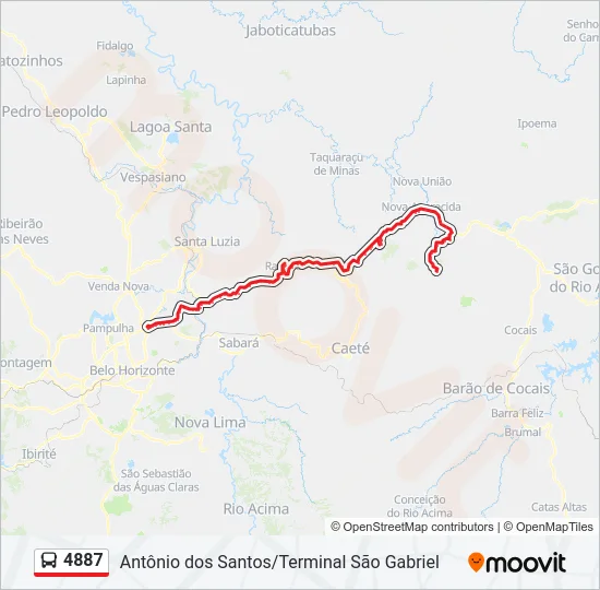 4887 Bus Line Map