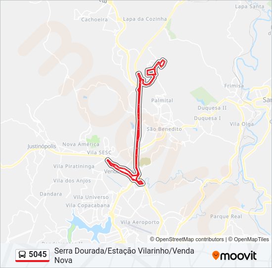 5045 bus Line Map