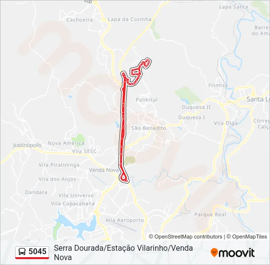5045 Bus Line Map