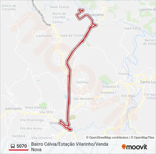 5070 Bus Line Map
