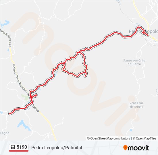 5190 bus Line Map