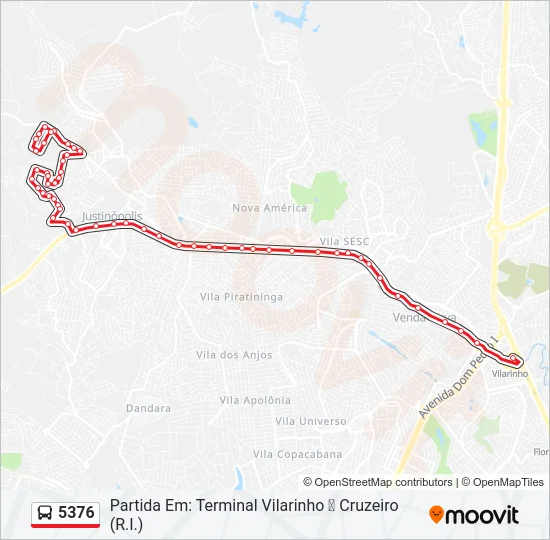 5376 Bus Line Map