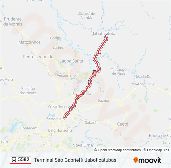 5582 Bus Line Map