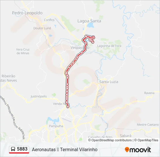 5883 Bus Line Map