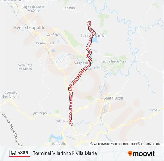 5889 Bus Line Map