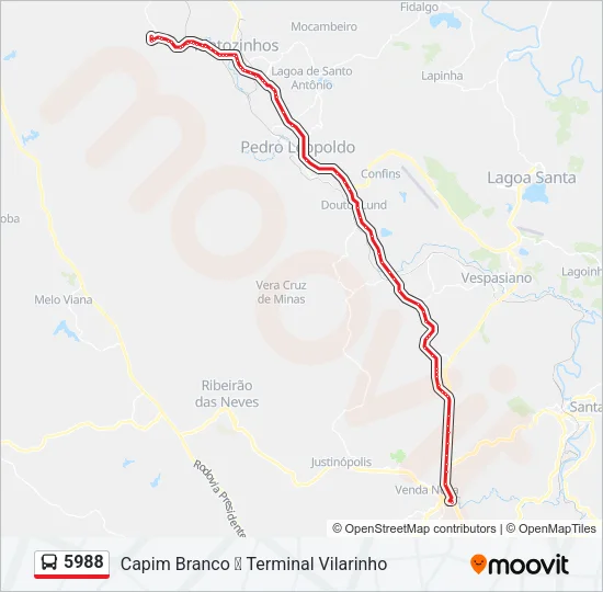 5988 Bus Line Map