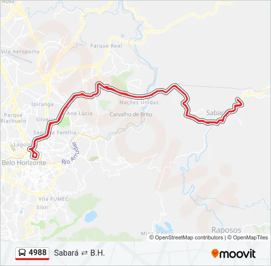 4988 Bus Line Map