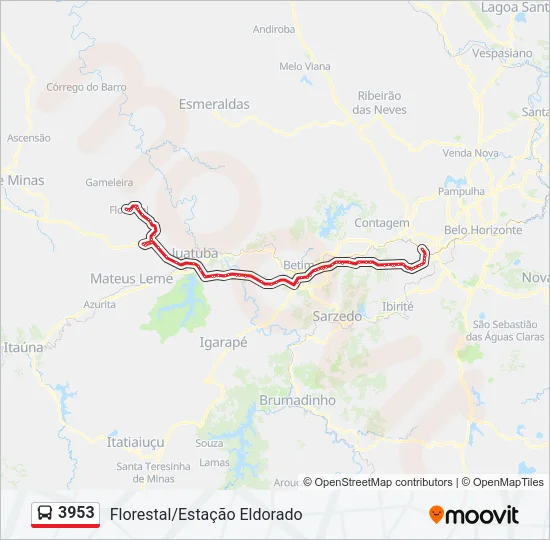 3953 Bus Line Map