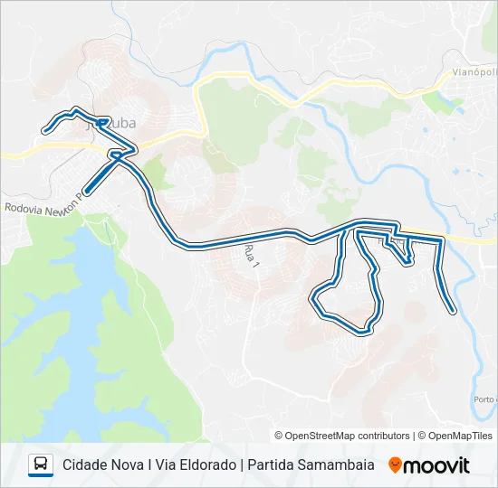 1000 Bus Line Map